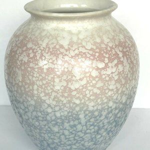 1960's Scheurich White Pink and Blue Bubble 10" Urn Vase W. Germany 650-26